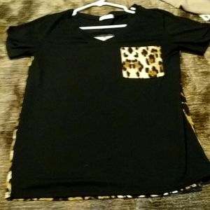 Leopard print top